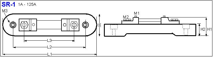 Shunt Resistor SR-1 drawing
