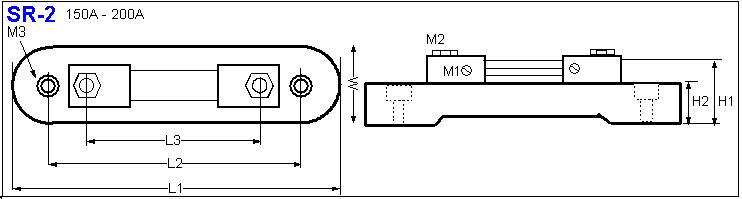 Shunt Resistor SR-2 drawing