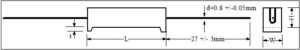 SQT Keramisk Resistor tegning